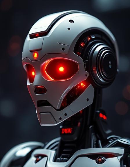 ai robot head image