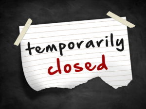 Temporary closed