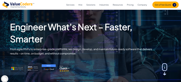 Value Coders website screenshot