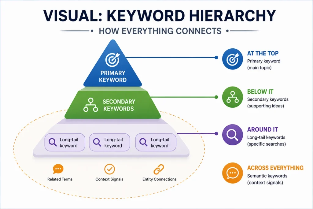 trinage showing Keyword Hierarchy 