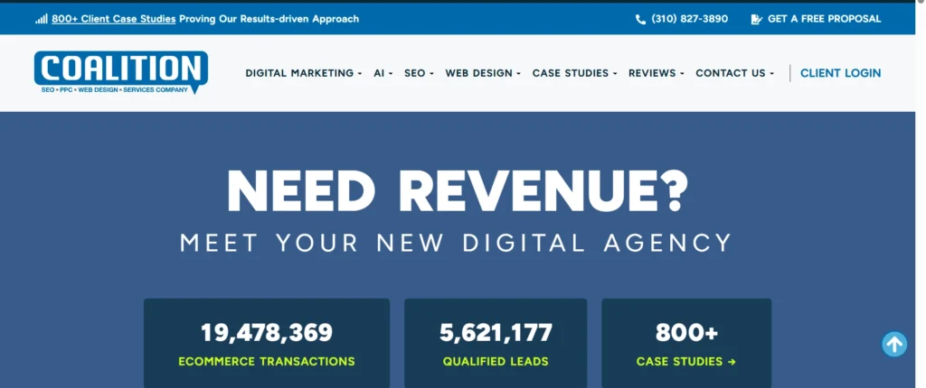 Home page of  Coalition Technologies
