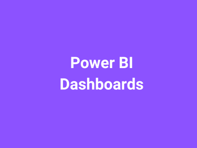 Power BI Dashboards