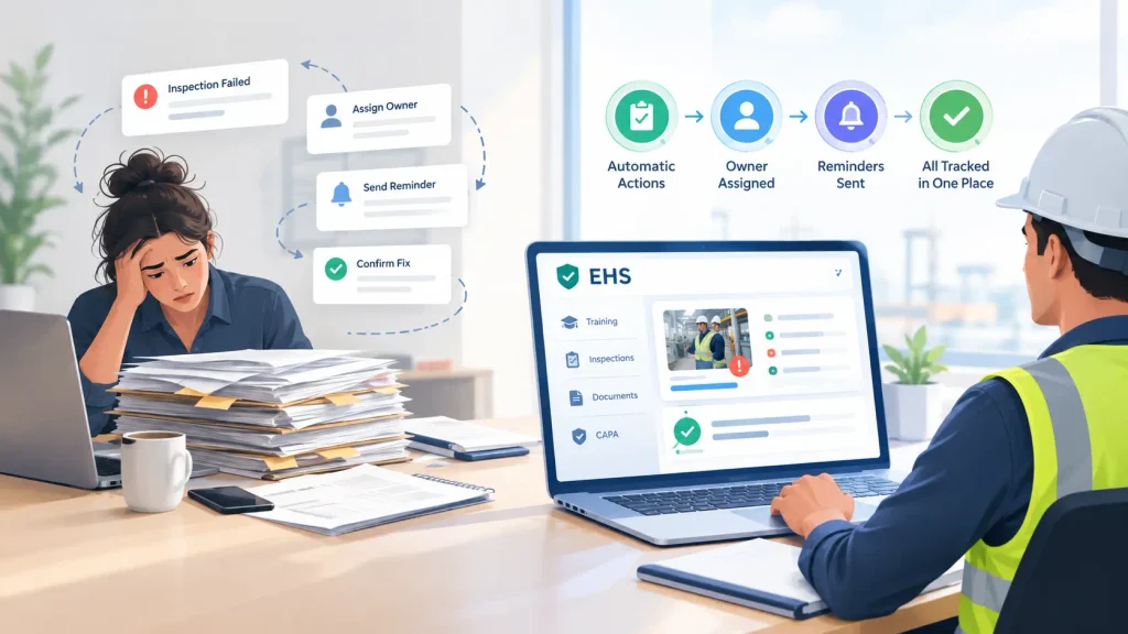 What Reducing Administrative Work Actually Means In An EHS Platform