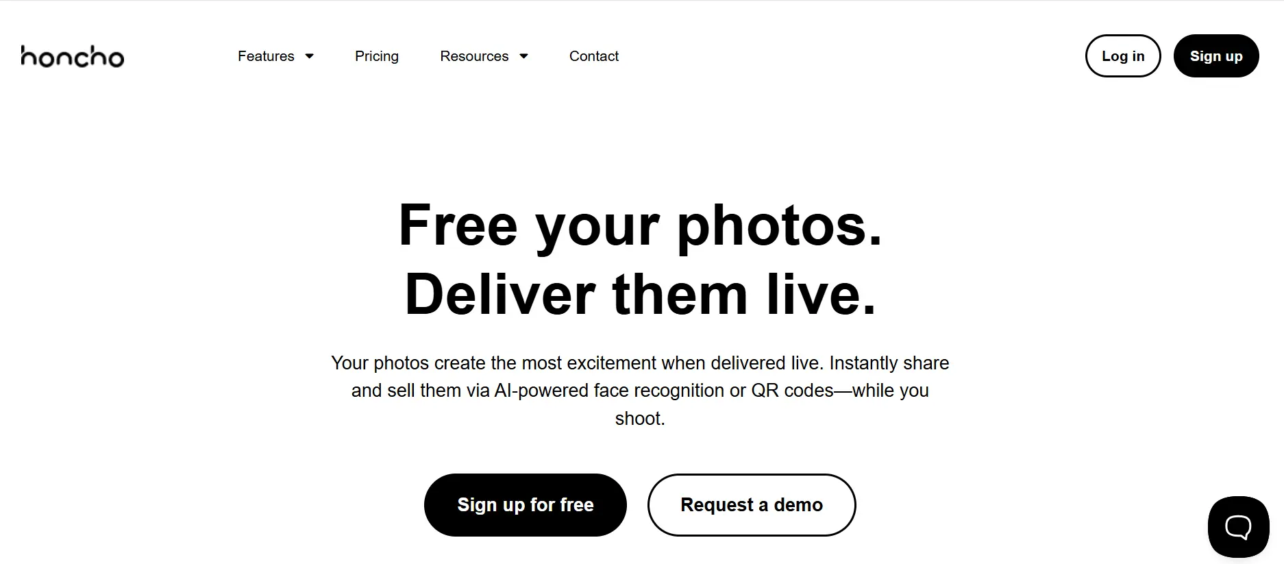 homepage of Honcho