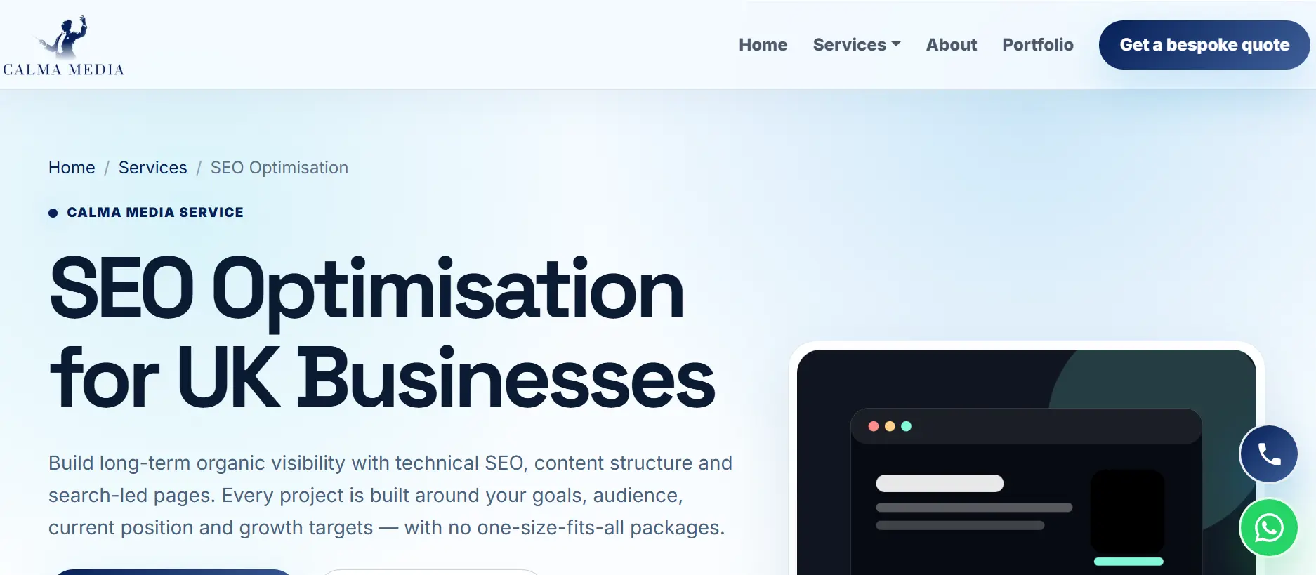 homepage of Clutch-Listed UK SEO Agencies